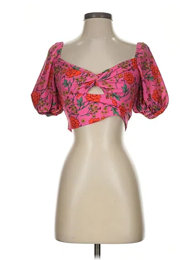 Pre-owned Finders Keepers 3/4 Sleeve Blouse In Pink
