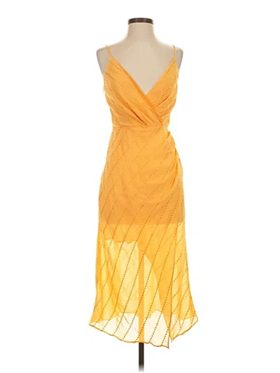 Pre-owned Finders Keepers Cocktail Dress In Yellow