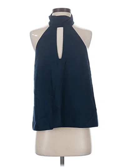 Pre-owned Finders Keepers Tank Top Blue Halter Neckline Tops