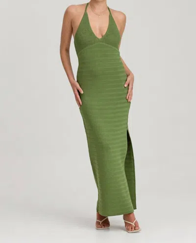 Finderskeepers Iggy Knit Midi Dress In Fern