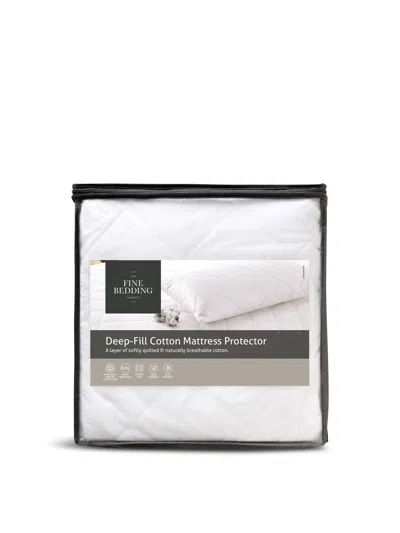 Fine Bedding Co. Deep Fill Mattress Protector In White