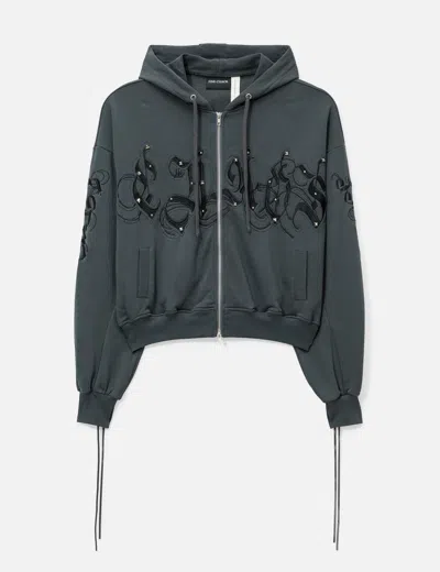Fine Chaos Washed Chaos Hoodie In Gray