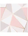 Fine Decor Arken Rose Gold Geometric Wallpaper
