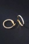 Fine Diamonds By Anthropologie Diamond Hoop Earrings In Gold