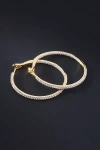 Fine Diamonds By Anthropologie Diamond Large Hoop Earrings In Gold