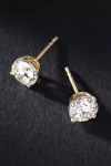 Fine Diamonds By Anthropologie Gold Classic Diamond Post Earrings In Multicolor