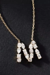 Fine Diamonds By Anthropologie Yellow Gold Diamond Monogram Necklace