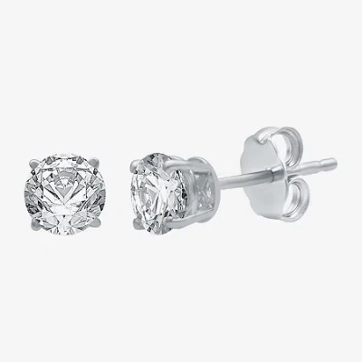 Fine Jewelry 1 1/4 Ct. T.w. Natural White Diamond 14k Gold 5.4mm Stud Earrings