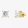 Fine Jewelry 1 3/8 Ct. T.w. Lab-grown (g / Si1-si2) Diamond Princess-cut Stud Earrings In 10k Or 14k Gold In Yellow