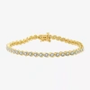 Fine Jewelry 1 Ct. T.w. Diamond Tennis Bracelet In 10k White Or Yellow Gold In Yellow