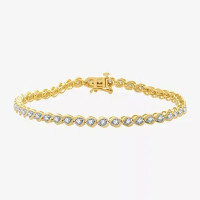 Fine Jewelry 1 Ct. T.w. Diamond Tennis Bracelet In 10k White Or Yellow Gold