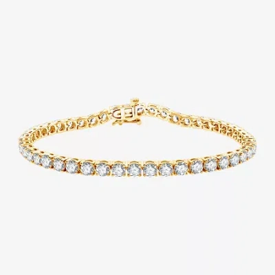Fine Jewelry 10 Ct.t.w. (h-i / Si2-i1) Lab Grown Diamond 10k White Or Yellow Gold Tennis Bracelet