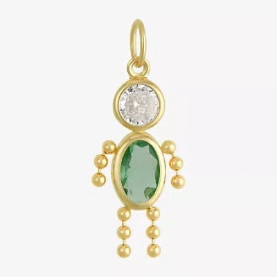 Fine Jewelry 10k Gold August Birthstone Babies Boy Charm In Transparent