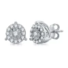 Fine Jewelry 1/2 Ct. T.w. Natural White Diamond 10k White Gold 9.4mm Stud Earrings In White