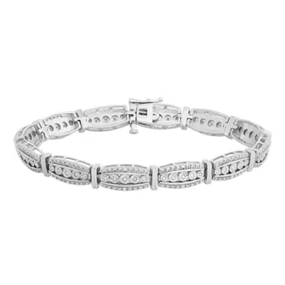 Fine Jewelry 1/3 Ct. T.w. Diamond Sterling Silver Bracelet