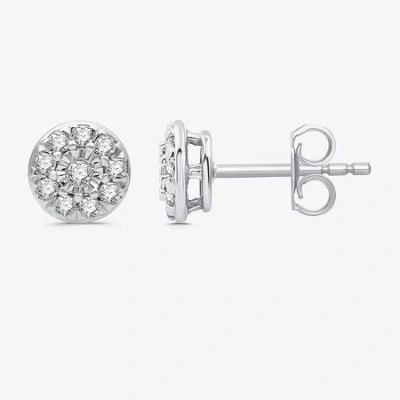 Fine Jewelry 1/4 Ct. T.w. Lab Grown White Diamond Sterling Silver 6.7mm Round Stud Earrings