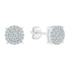 Fine Jewelry 1/4 Ct. T.w. Natural White Diamond 10k White Gold 5.9mm Stud Earrings In White