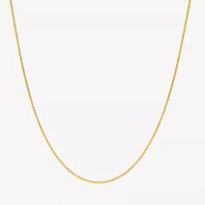 Fine Jewelry 14k Gold 18-20 Inch Hollow Link Chain Necklace In Yellow