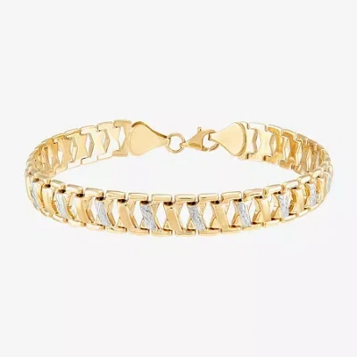 Fine Jewelry 14k Two-tone Gold Stampato Bracelet In Transparent