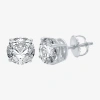 Fine Jewelry 2 Ct. T.w. Natural White Diamond 14k Gold 6.3mm Stud Earrings In White