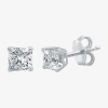 Fine Jewelry 3/4 Ct. T.w. Natural White Diamond 14k White Gold 4.7mm Stud Earrings In White