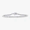 Fine Jewelry 4 Ct. T.w. Natural White Diamond 10k Or 14k White Or Yellow Gold 7.25 Inch Tennis Bracelet In White