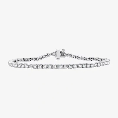 Fine Jewelry 4 Ct.t.w. (h-i / Si2-i1) Lab Grown White Diamond 10k Or 14k White Or Yellow Gold Tennis Bracelet