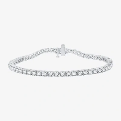 Fine Jewelry 5 Ct. T.w. Natural White Diamond 10k Or 14k White Or Yellow Gold 7.25 Inch Tennis Bracelet