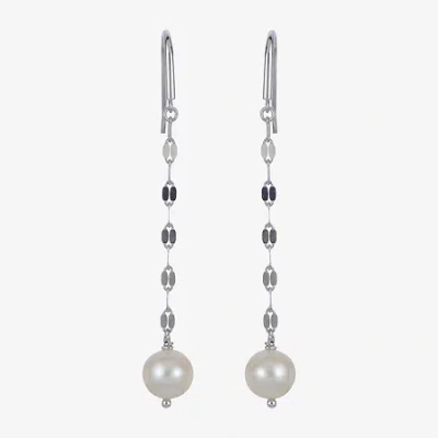 Fine Jewelry 7-8mm Cultured Freshwater Pearl Sterling Silver Earrings