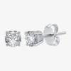 Fine Jewelry 7/8 Ct. T.w. Natural White Diamond 10k White Gold Round Stud Earrings In White