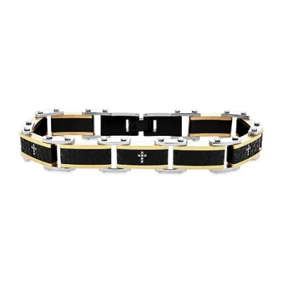 Fine Jewelry 8 1/2 Inch Solid Link Bracelet In Transparent