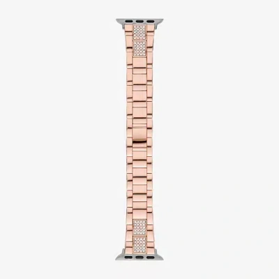 Fine Jewelry Apple Compatible Womens Rose Goldtone Watch Band Fmdjab014 In Transparent