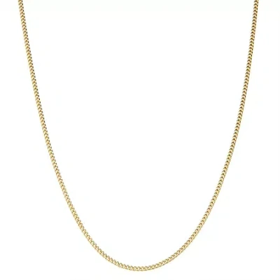 Fine Jewelry Kids' Children's 14k Yellow Gold Over Silver Curb Chain Necklace