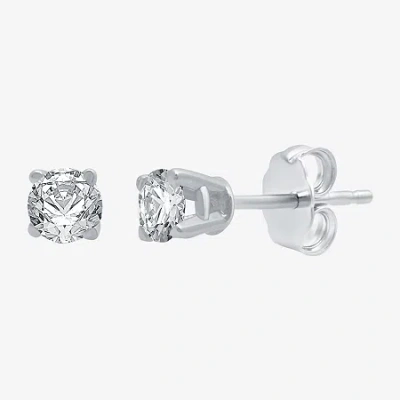 Fine Jewelry Classic Collection 1/4 Ct. T.w. Natural White Diamond 10k Gold 3.2mm Stud Earrings
