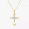 Fine Jewelry Cross (g-h In Yellow