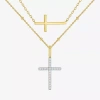 Fine Jewelry Cross (g-h In Yellow