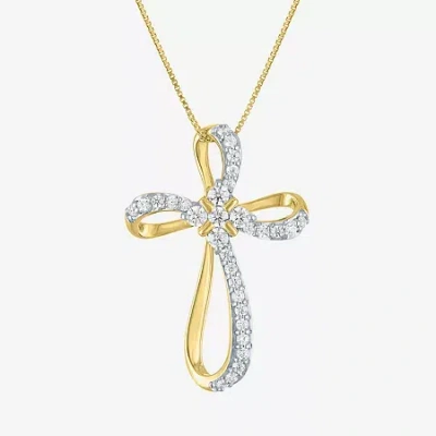 Fine Jewelry Cross (g-h In Yellow