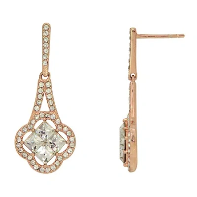 Fine Jewelry Deal Zone Womens 3 1/2 Ct. Genuine White Crystal Sterling Silver Drop Earrings In Transparent