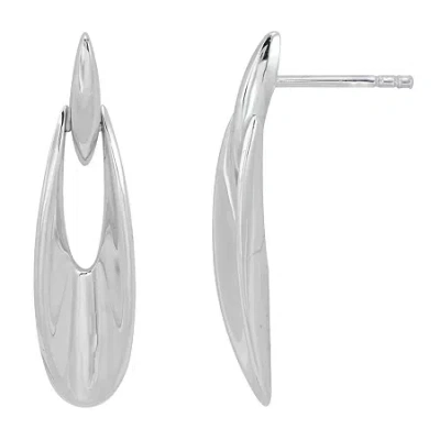 Fine Jewelry Deal Zone Womens Sterling Silver Drop Earrings In Transparent
