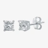Fine Jewelry Deluxe Collection 1 Ct. T.w. Natural White Diamond 14k White Gold 5.2mm Stud Earrings In White