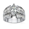 Fine Jewelry Diamonart Womens White Cubic Zirconia Engagement Ring In Transparent