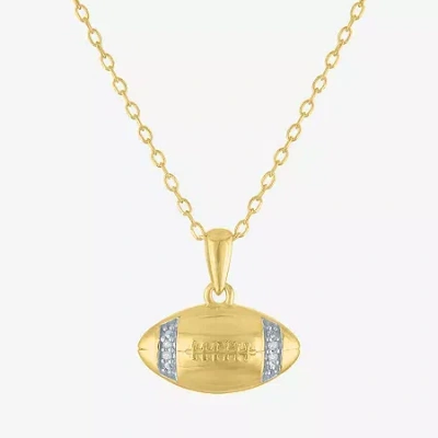 Fine Jewelry Diamond Accent (g-h Womens Diamond Accent Lab Grown White Diamond Accent 14k Gold Over Silver 16 Inc In Yellow