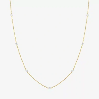 Fine Jewelry Diamond Addiction (g-h / I1-i2) Womens 1/3 Ct. T.w. Lab Grown White Diamond 10k Gold Round 16 Inch P In Yellow