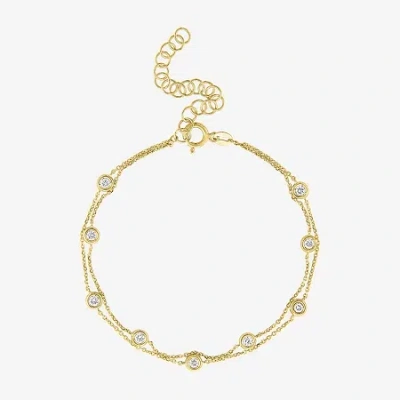 Fine Jewelry Diamond Addiction (g-h / Si2-i1) 10k Gold 8 Inch Cable Chain Bracelet In Yellow