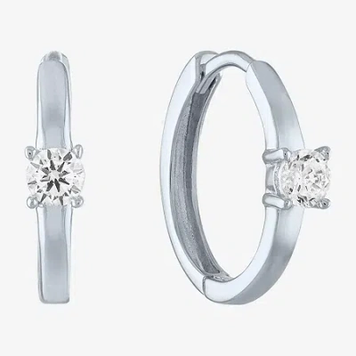 Fine Jewelry Diamond Addiction (g-h / Si2-i1) 1/4 Ct. T.w. Lab Grown White Diamond Gold 13.9mm Hoop Earrings