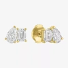 Fine Jewelry Diamond Addiction (g-h / Si2-i1) 2 Ct. T.w. Lab Grown White Diamond 10k Gold Pear Stud Earrings In Yellow