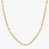 Fine Jewelry Diamond Addiction (g-h / Si2-i1) Womens 10k Gold 18 Inch Cuban Chain Necklace In Transparent