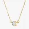 Fine Jewelry Diamond Addiction (g-h / Si2-i1) Womens 1/5 Ct. Lab Grown White Diamond 10k Gold 18 Inch Pendant Nec In Gold