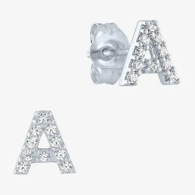 Fine Jewelry Diamond Addiction Lab-grown (g-h / Si2-i1) Diamond Accent Stud Earrings In Sterling Silver