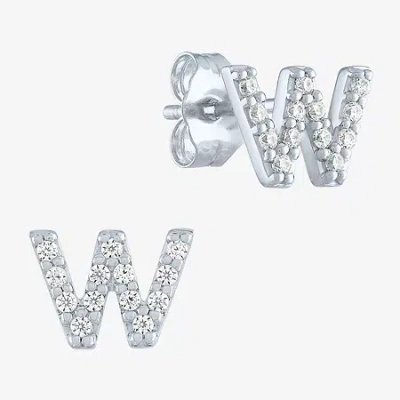 Fine Jewelry Diamond Addiction Lab-grown (g-h / Si2-i1) Diamond Accent Stud Earrings In Sterling Silver